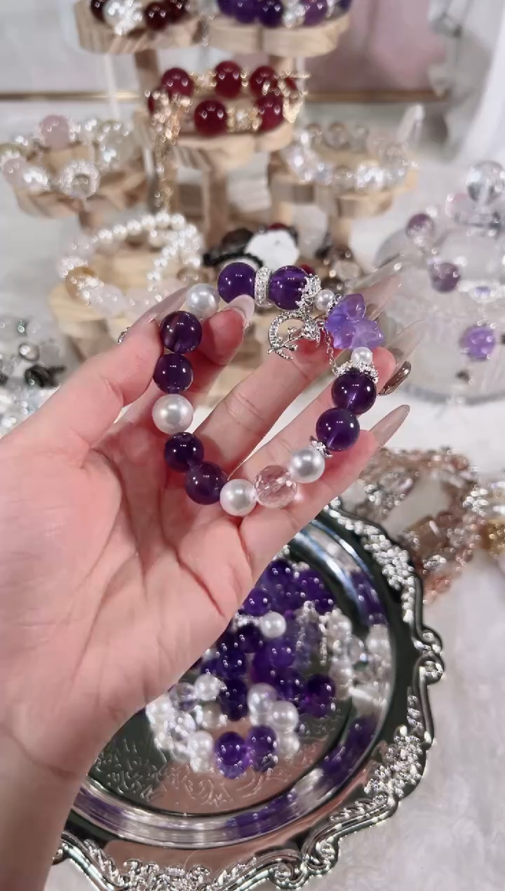 【闪购商品】水晶手链未镶嵌天然水晶默认微瑕 多样性发货发其一