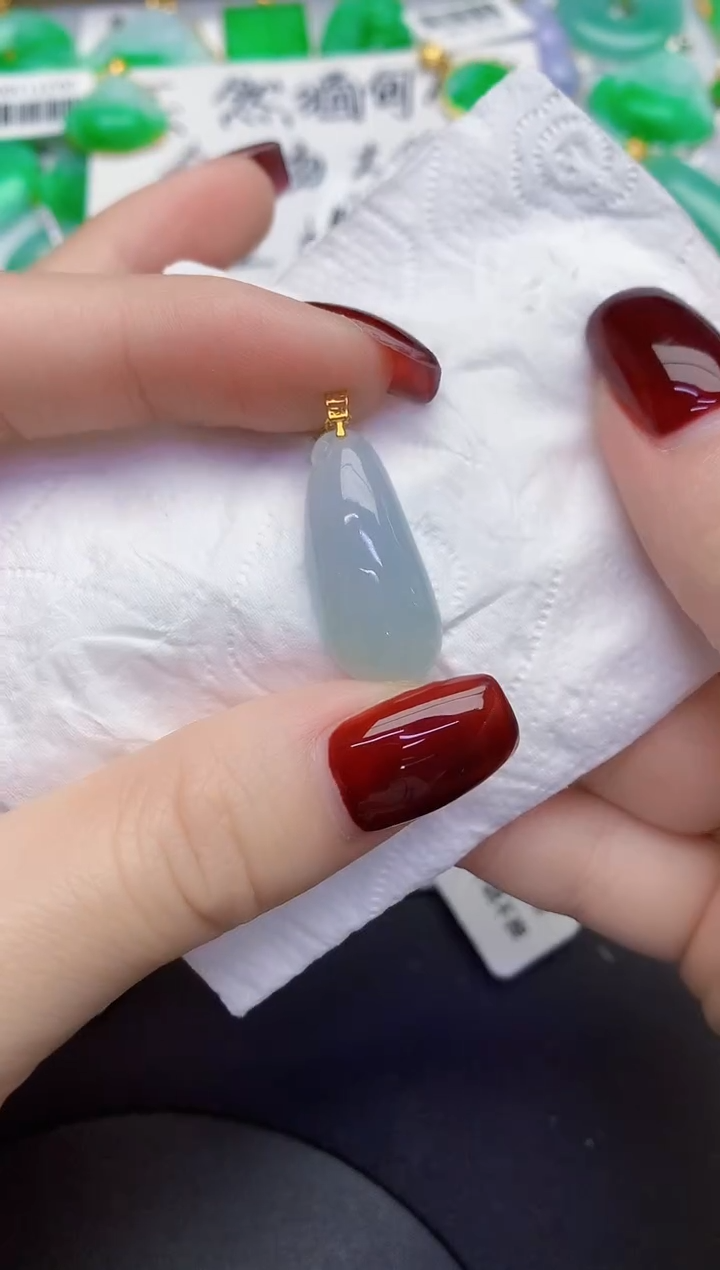 颈饰未镶嵌翡翠缅甸天然翡翠a货