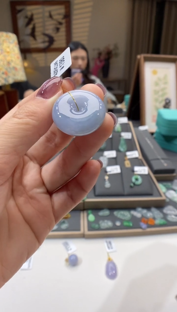 【闪购商品】翡翠颈饰未镶嵌平安扣