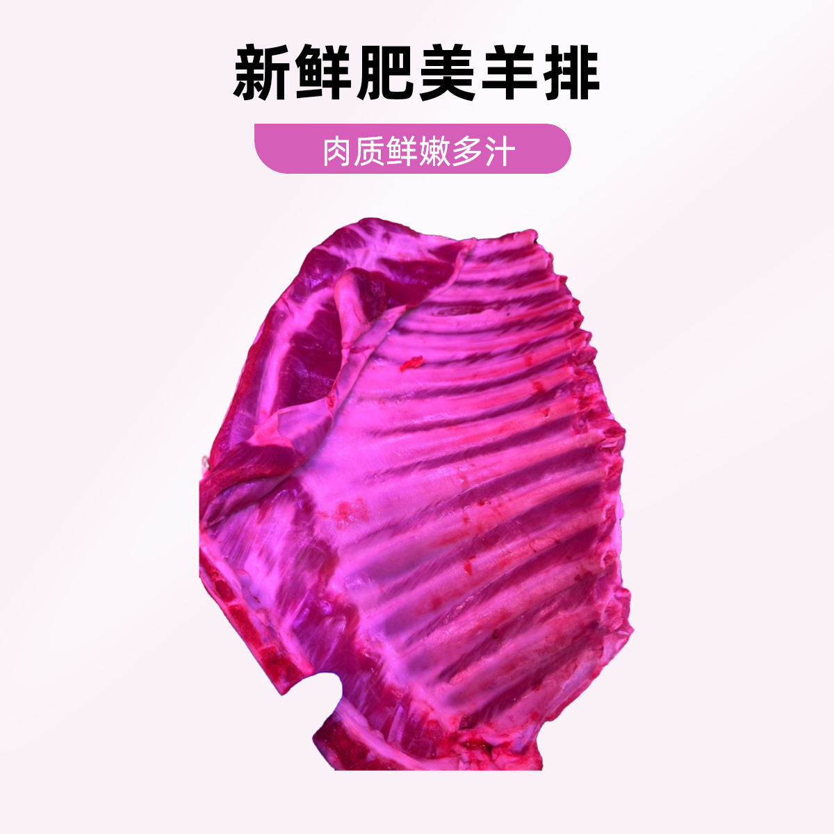 羔羊羊排约1500克/肥瘦相间【好东西】羊排同城配