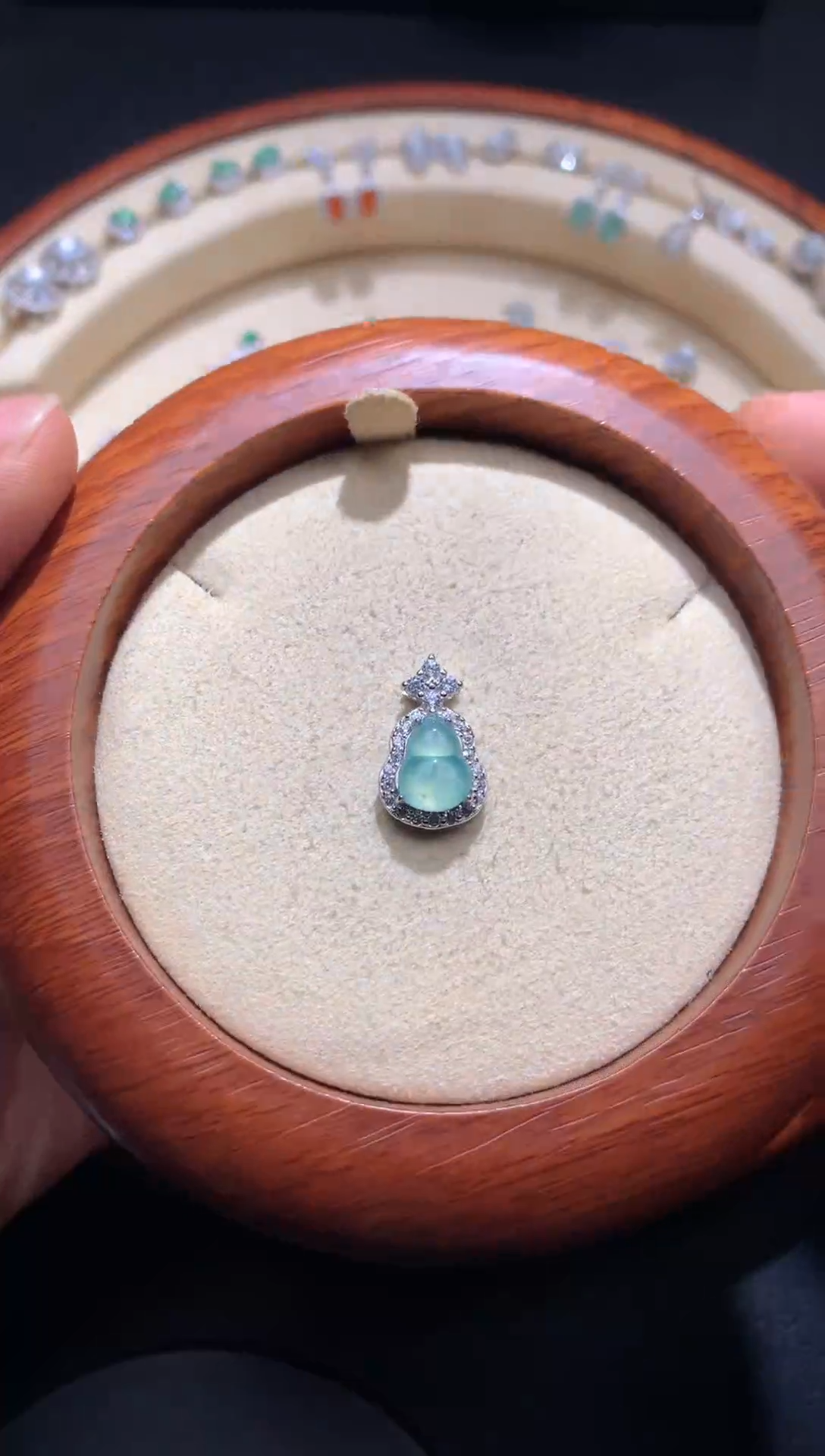 【闪购商品】翡翠吊坠(不含链)银S925镶嵌K******