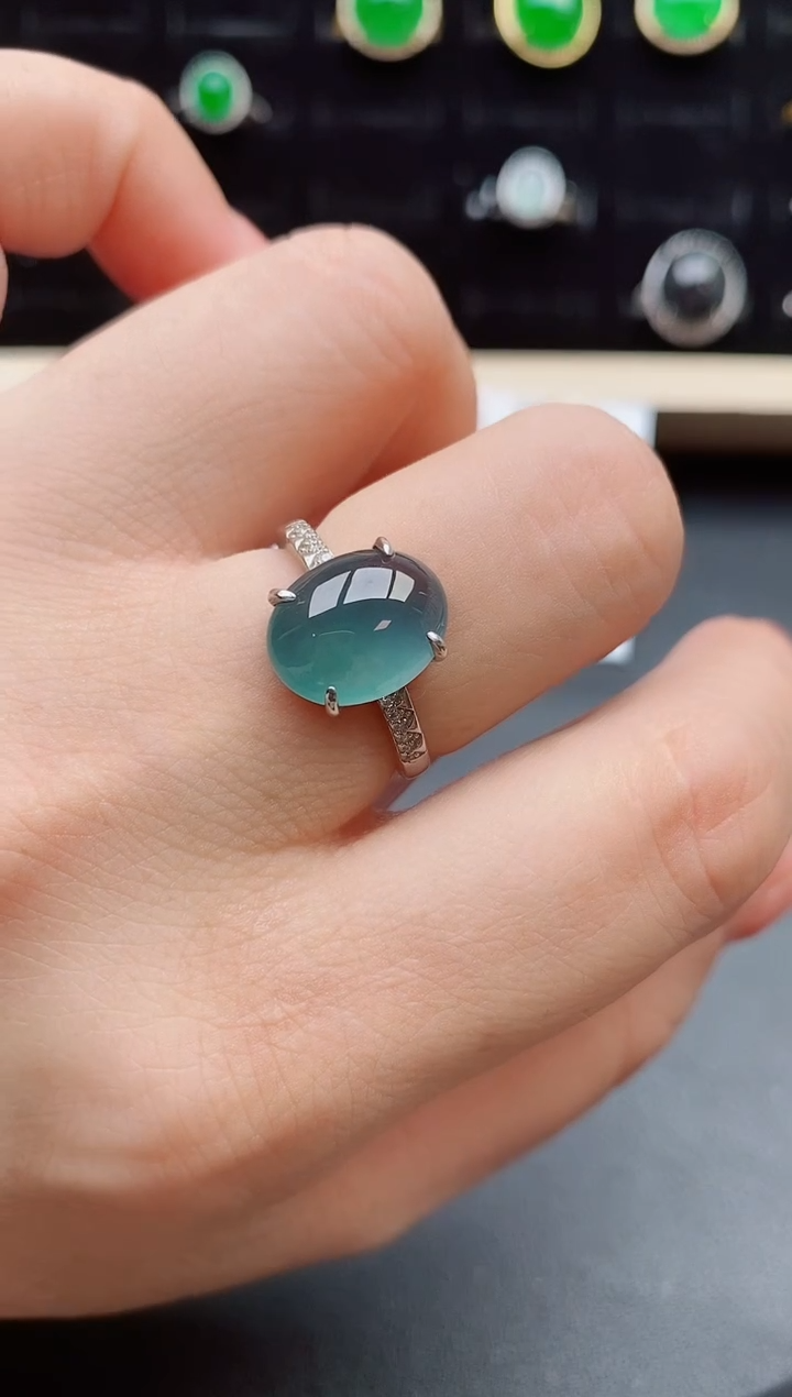 【闪购商品】翡翠戒指银S925镶嵌5080501