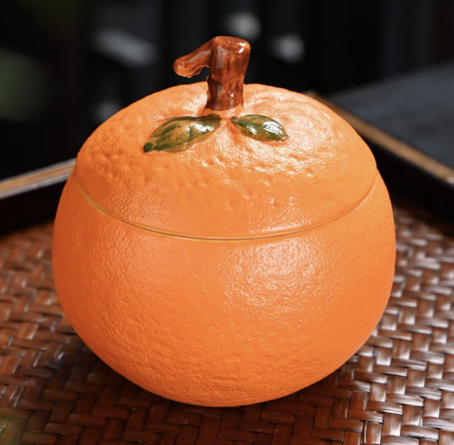 大吉大利陶瓷茶叶罐 5431