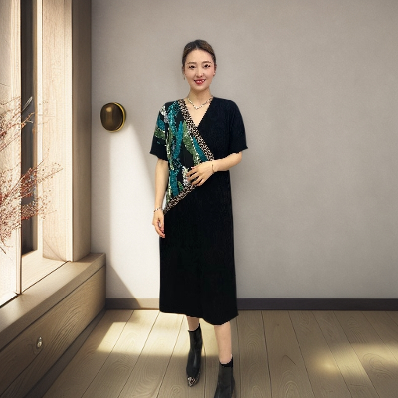 KENIMIYA/克妮米亚z222 轻奢高端女装连衣裙版衣