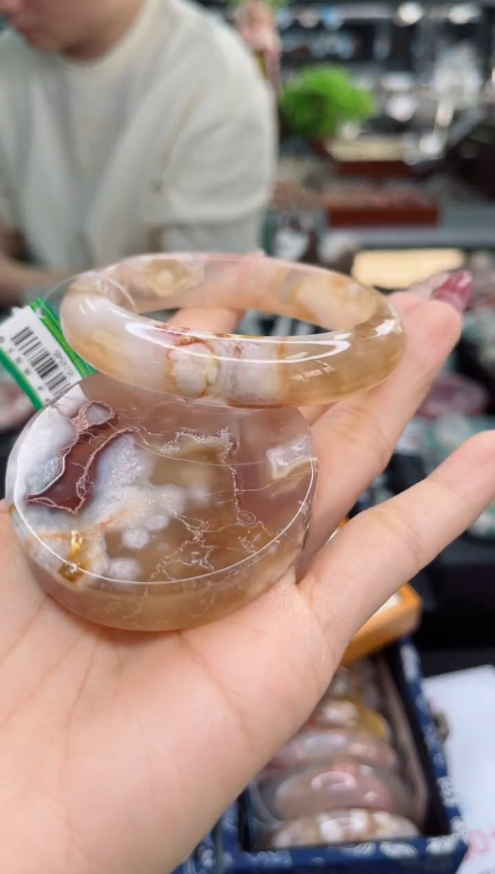 【闪购商品】石英质玉手镯未镶嵌57圈口（赠品镯心）3674546