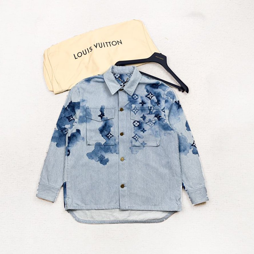 未使用 LouisVuitton/路易威登 lv印花牛仔外套m码编码xb3366