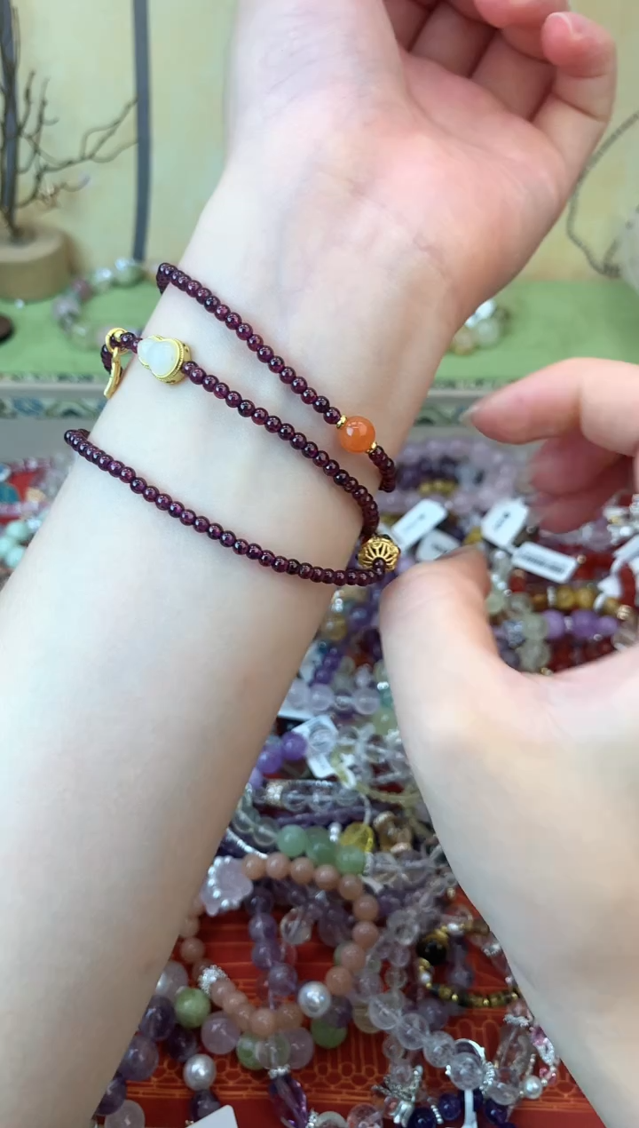 手链未镶嵌石榴石423