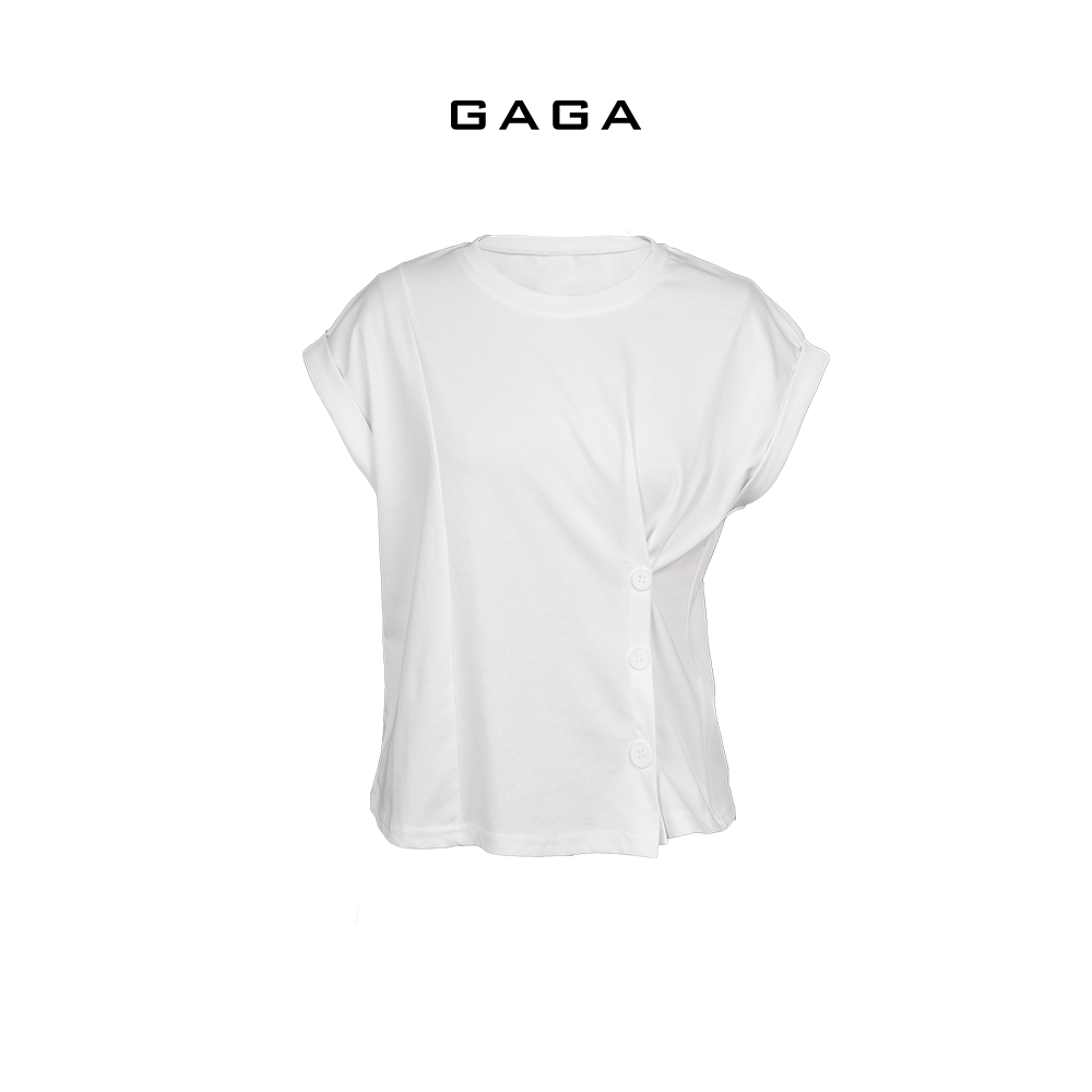 GAGA夏季简约气质设计感时尚百搭显瘦圆领属实套头衫G52T01033