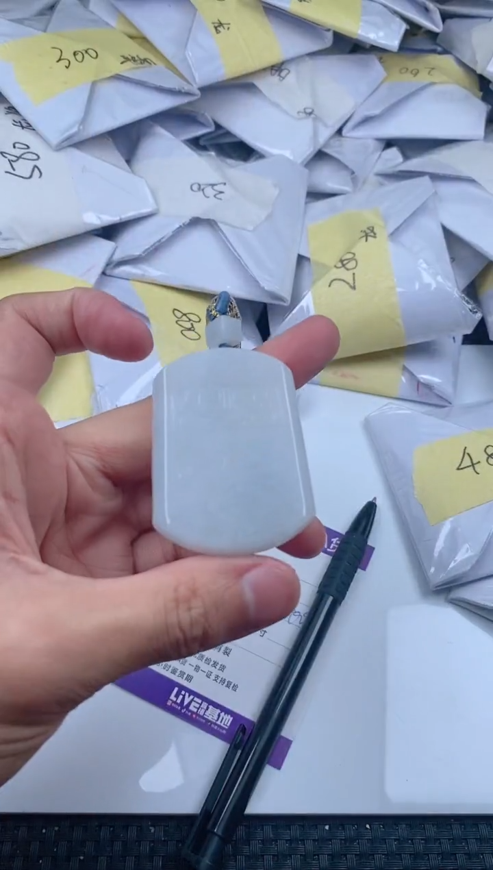 翡翠未镶嵌颈饰         