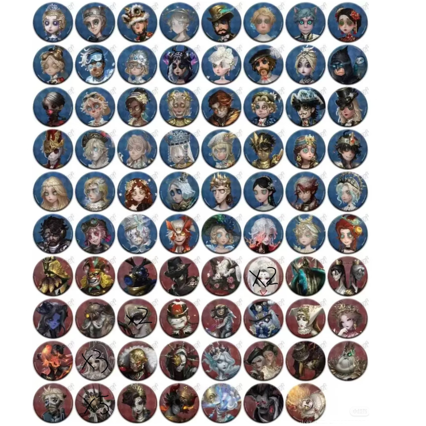 【七周年真髓吧唧】日谷第五人格七周年真髓单领吧唧徽章