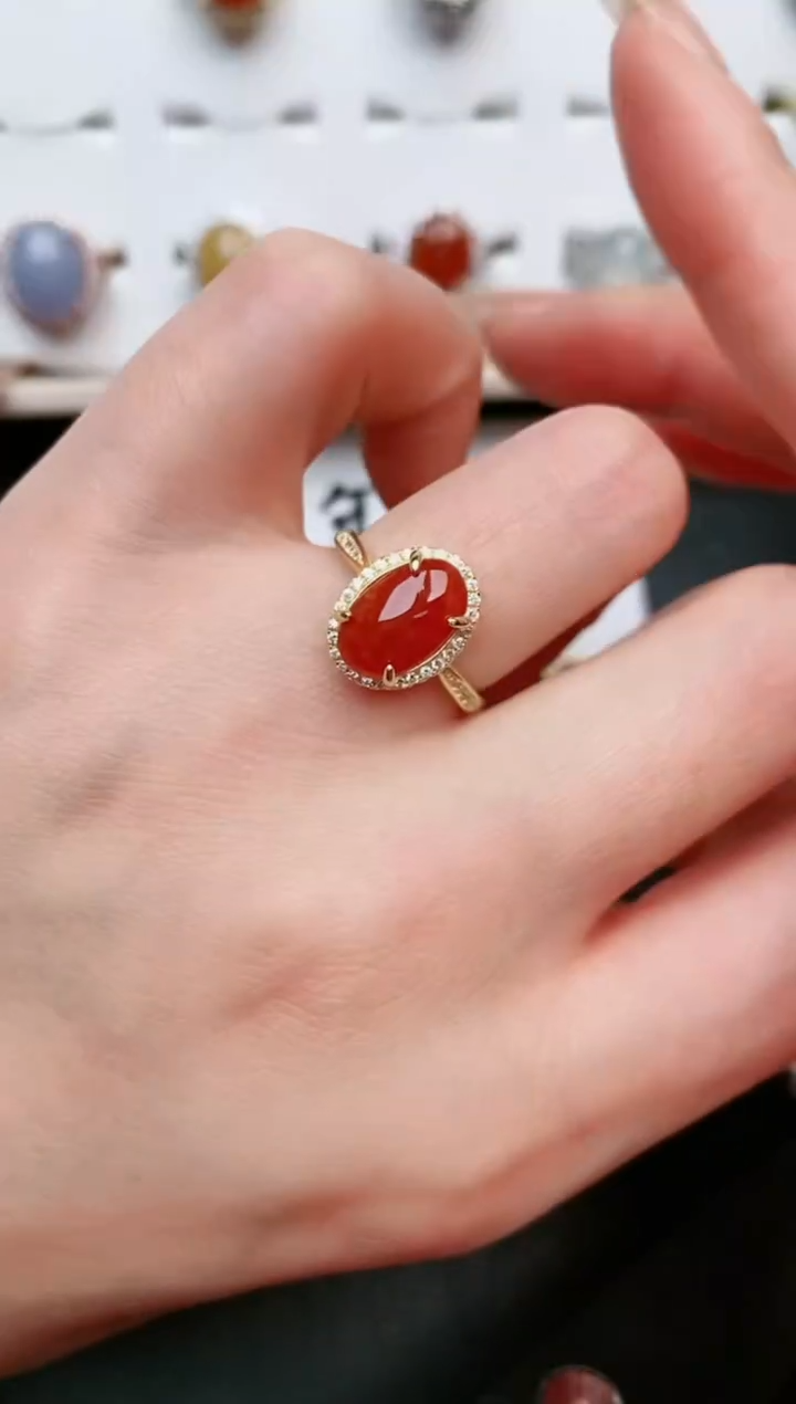 【闪购商品】翡翠戒指银S925镶嵌....