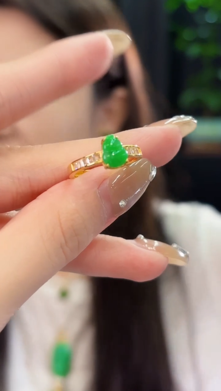 翡翠戒指未镶嵌缅料A货/多样性发货/一件