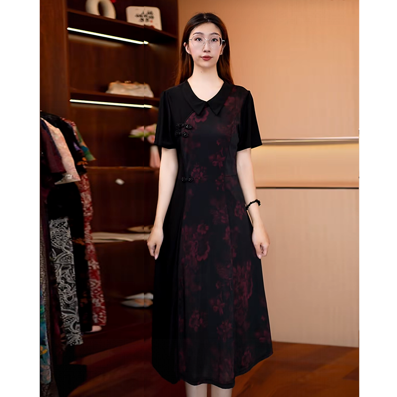 【娃娃领旗袍】新款显白遮肉连衣裙L2