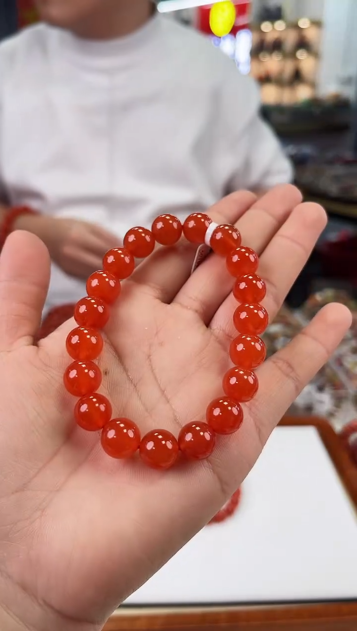 【闪购商品】南红玛瑙冰红手串10+未镶嵌一个/条