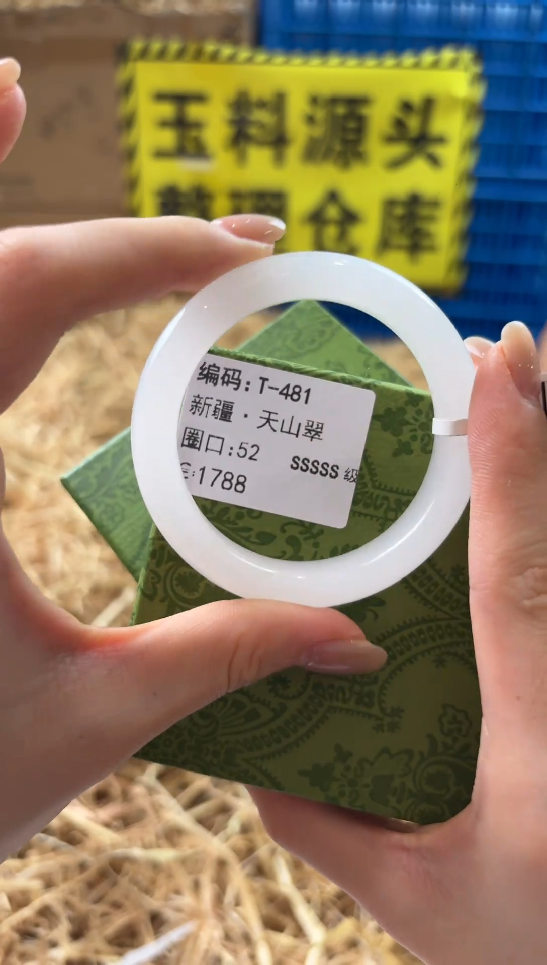未镶嵌手镯石英质玉T-481