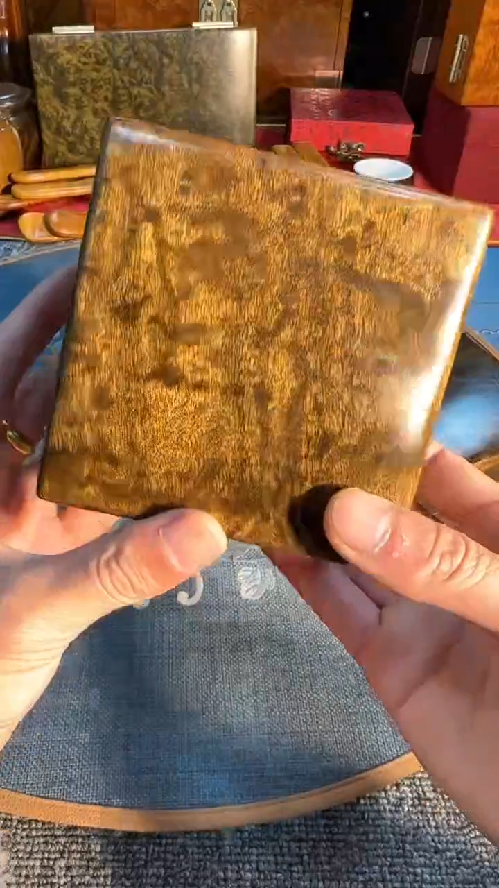 【闪购商品】乌木类成套家具阴沉翻盖小方盒   s20