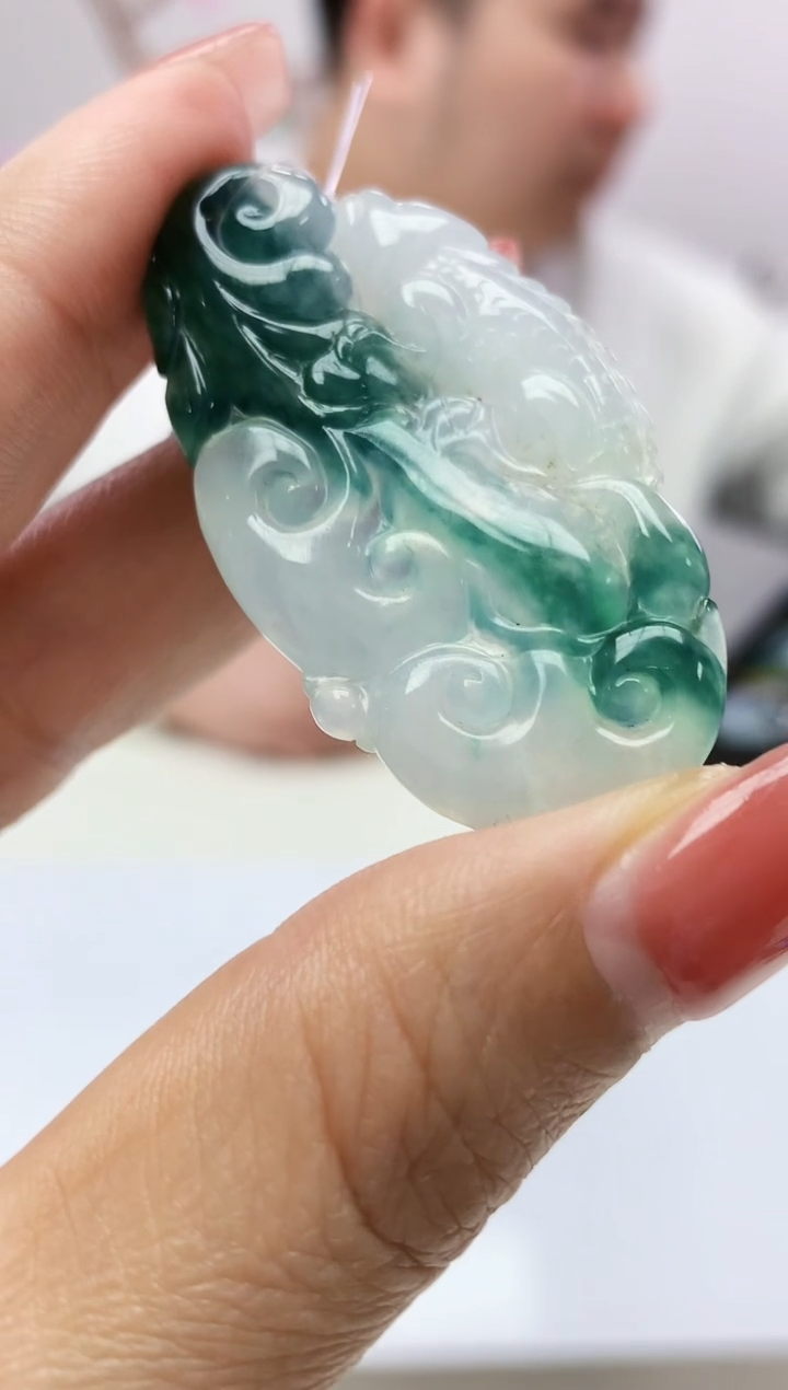 定制翡翠未镶嵌888xm-毛货如意50