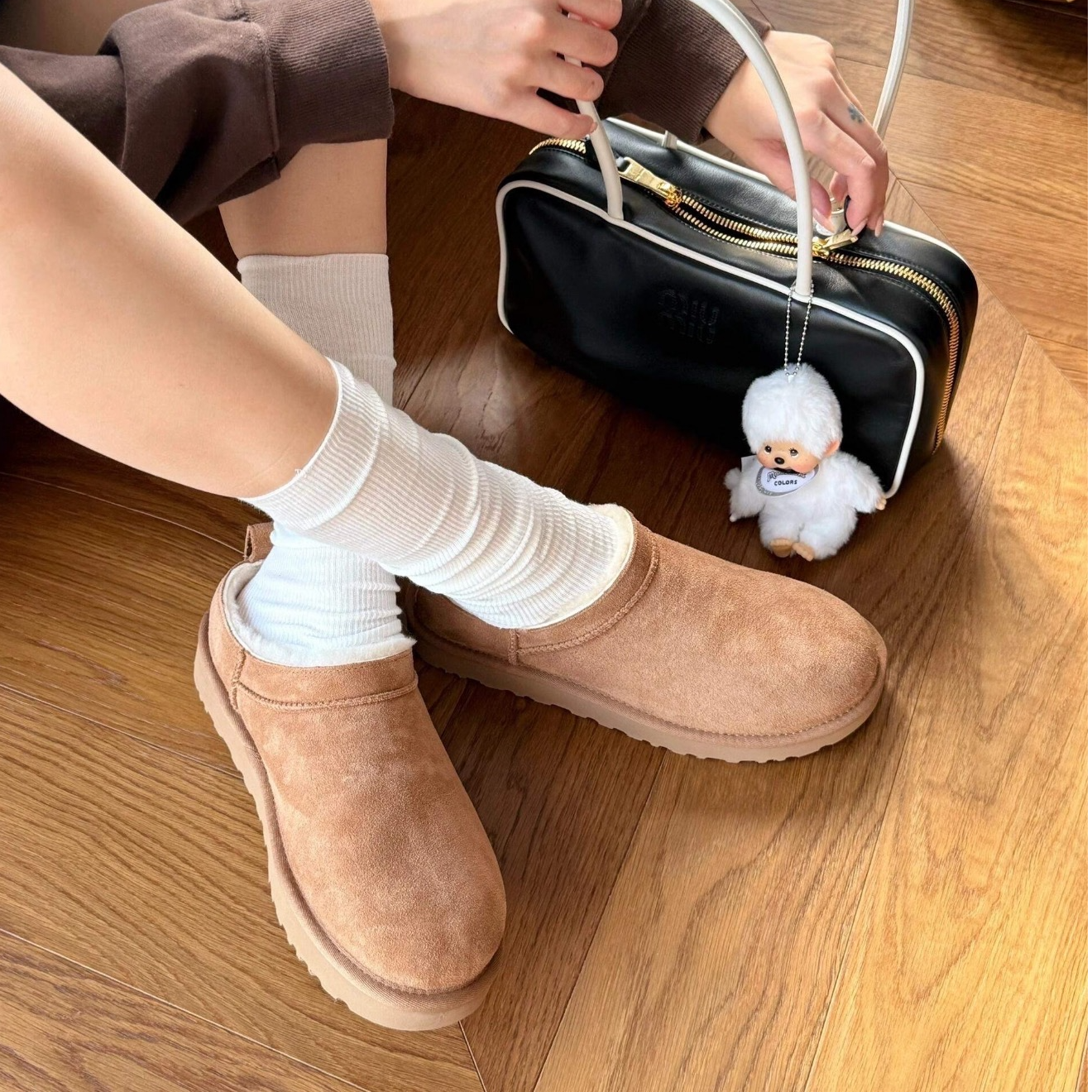 【顶奢超迷你】桑坡雪地靴皮毛一体薄底雪地靴2025新款秋冬