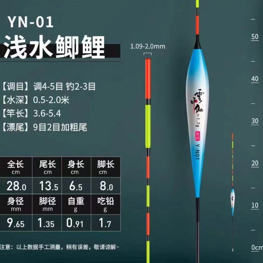 小凤仙鲫鲤混养浮漂