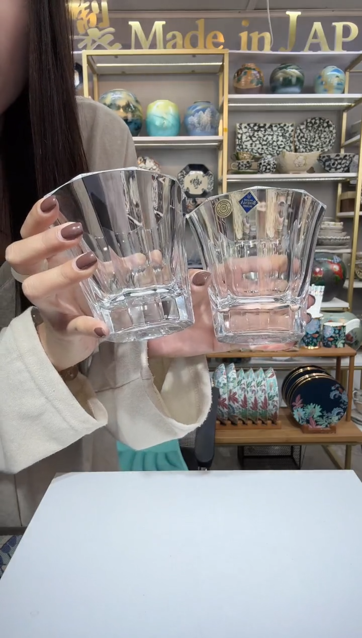 陶瓷捷克进口波士顿威士忌杯330ml2只