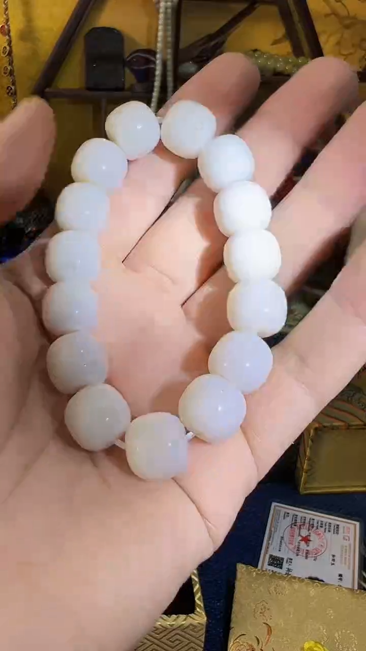 【闪购商品】和田玉挂件未镶嵌和田 米达单圈 （飞铃文玩）