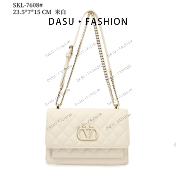 【苏总专属】SKL-7608-米白女士时尚潮流气质小众腋下包斜挎包