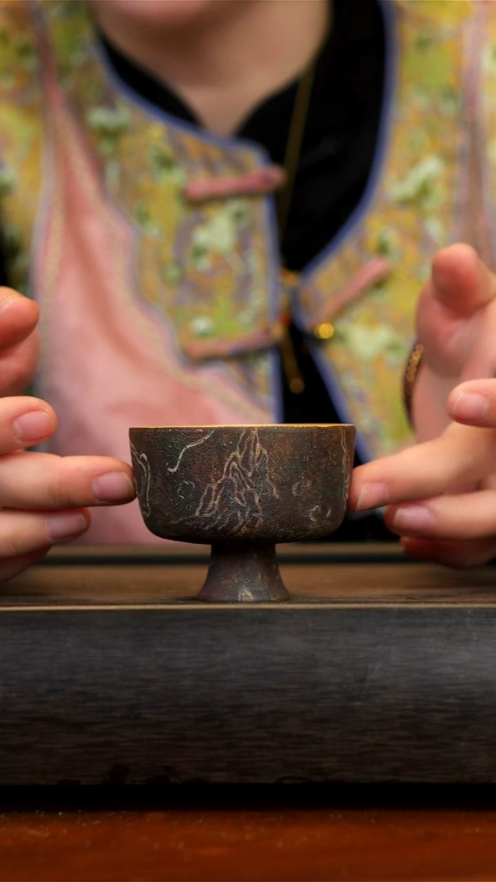 【闪购商品】紫砂茶壶是柴烧飞天高足杯