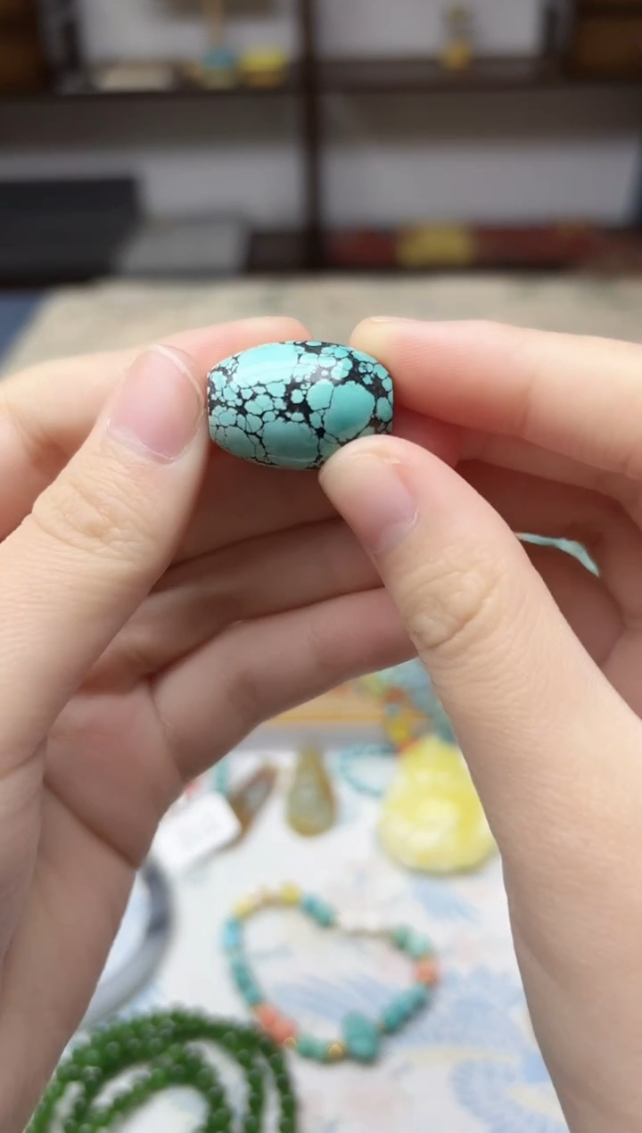 未镶嵌绿松石挂件松石配珠YZG