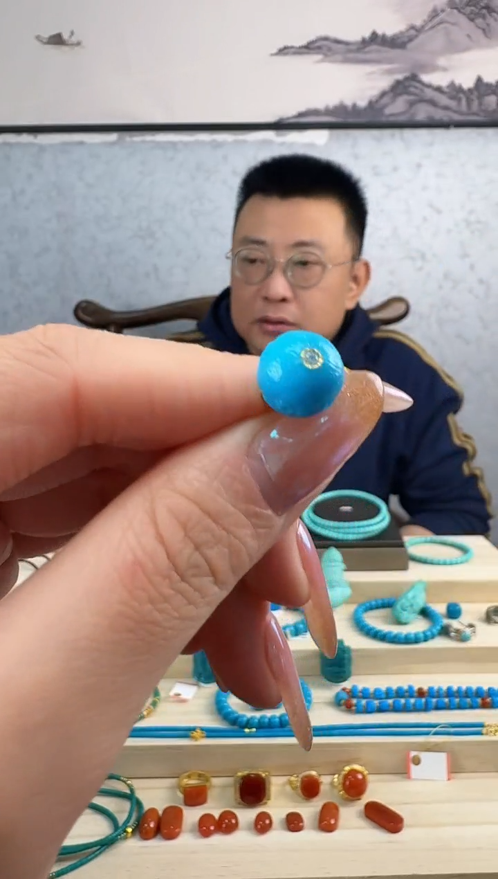 【闪购商品】绿松石1未镶嵌11.5m珠子