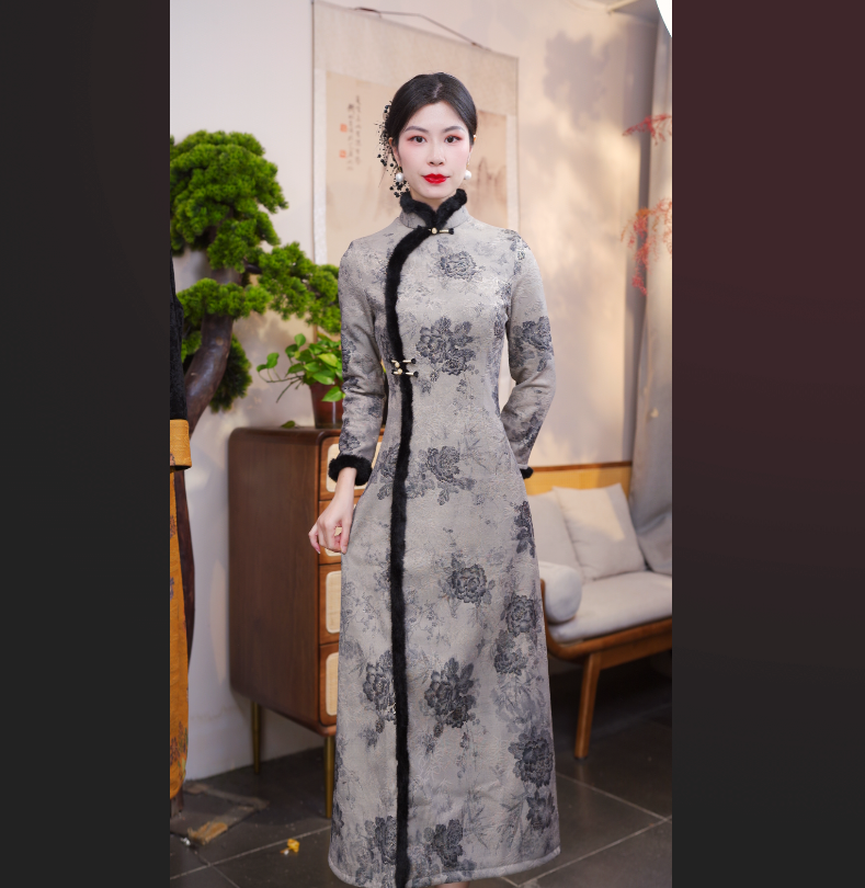 予布  2025新款旗袍气质日常优雅旗袍