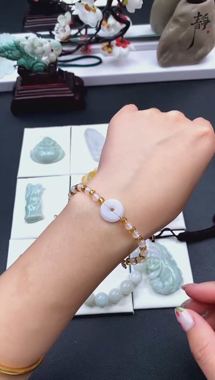 【闪购商品】翡翠颈饰未镶嵌天然缅甸A货翡翠