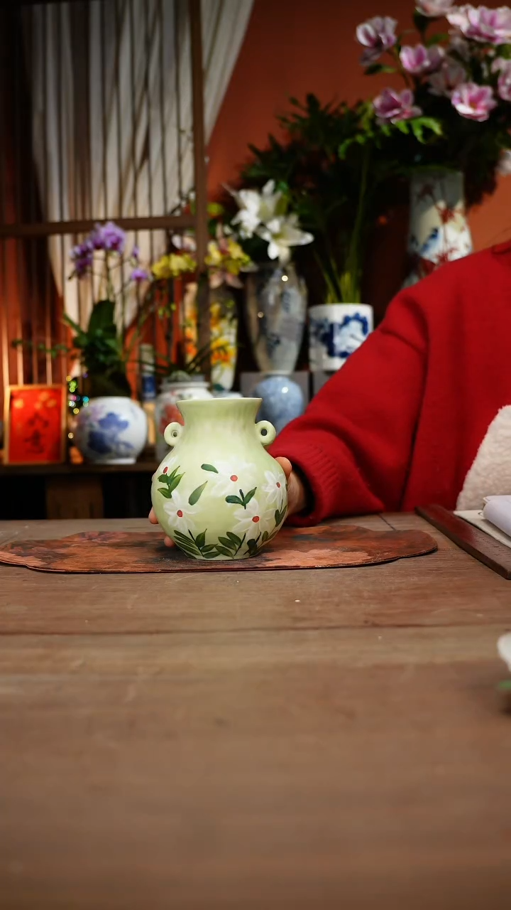 现代高温釉下彩手绘陶瓷餐具