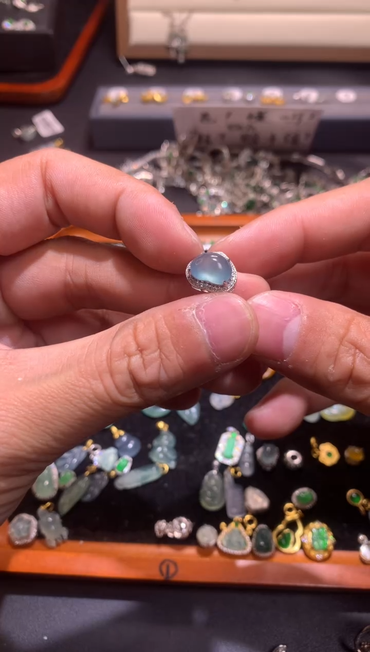 【闪购商品】翡翠吊坠(不含链)银S925镶嵌1