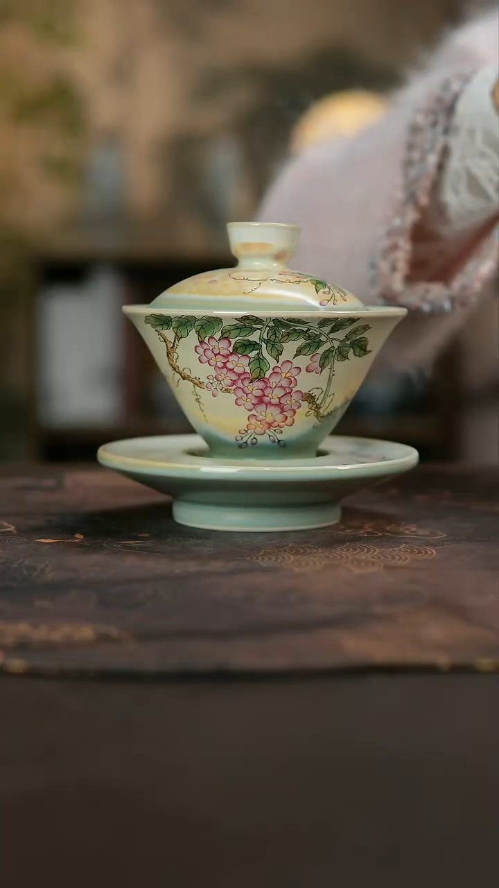 景德镇陶瓷杯碗柴烧多人