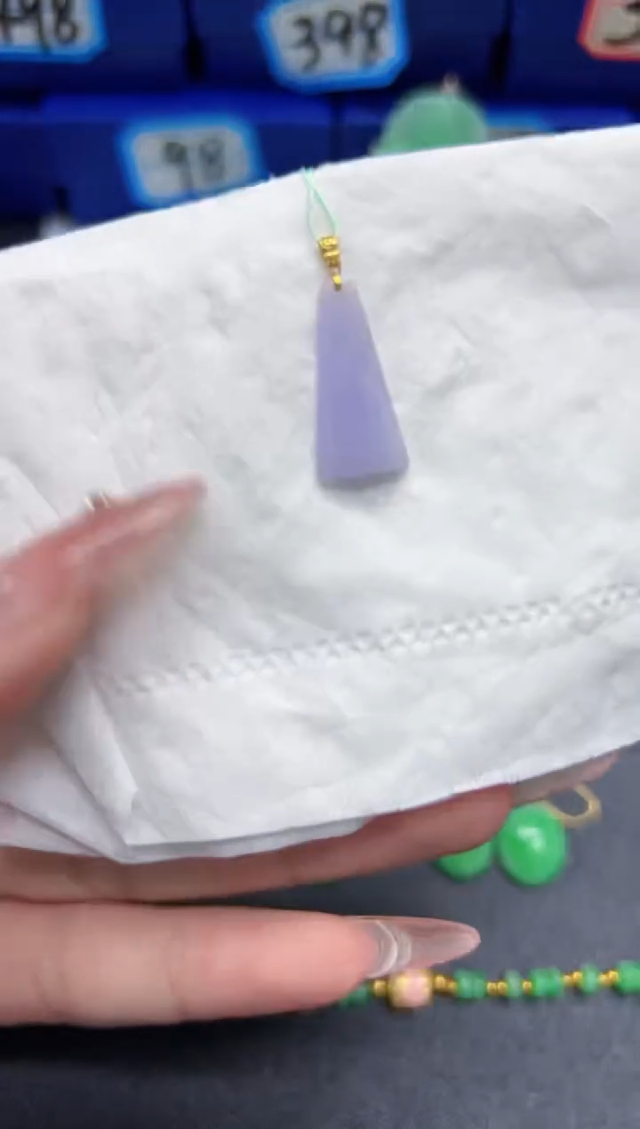 【闪购商品】翡翠颈饰18K金镶嵌Y缅料A货/支持复检/一件