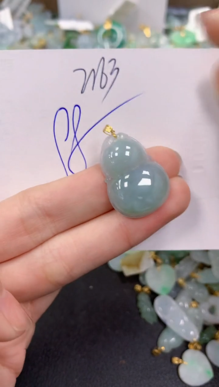 【闪购商品】翡翠颈饰18K金镶嵌 天然翡翠A货