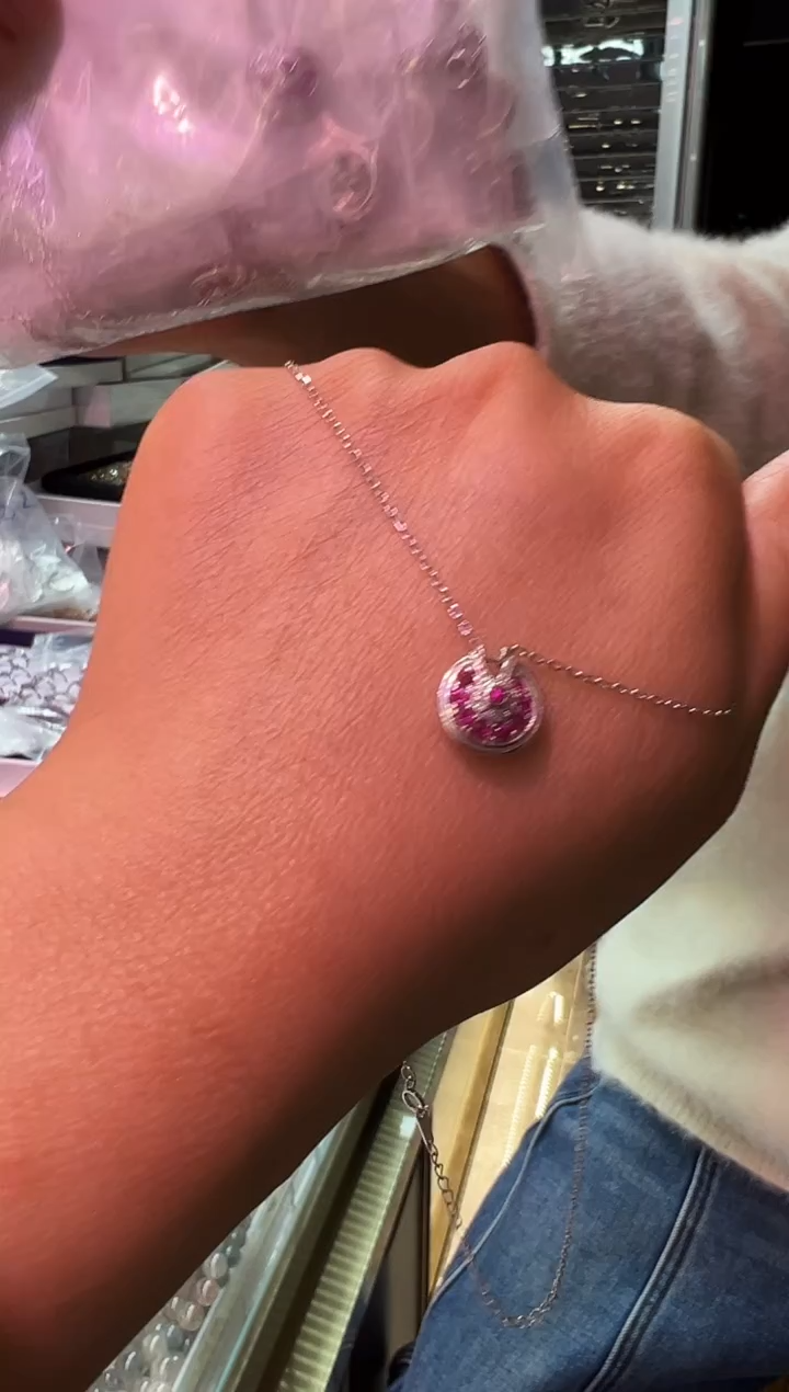 颈饰银S925镶嵌红宝石1207m052多样性发其一