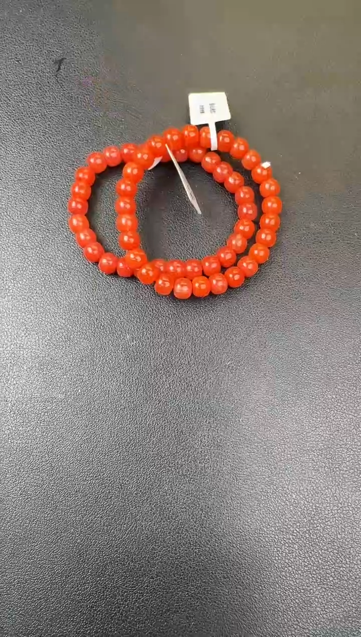 南红玛瑙手串未镶嵌7+南红老型手串HJ0803-11  多样性发其一