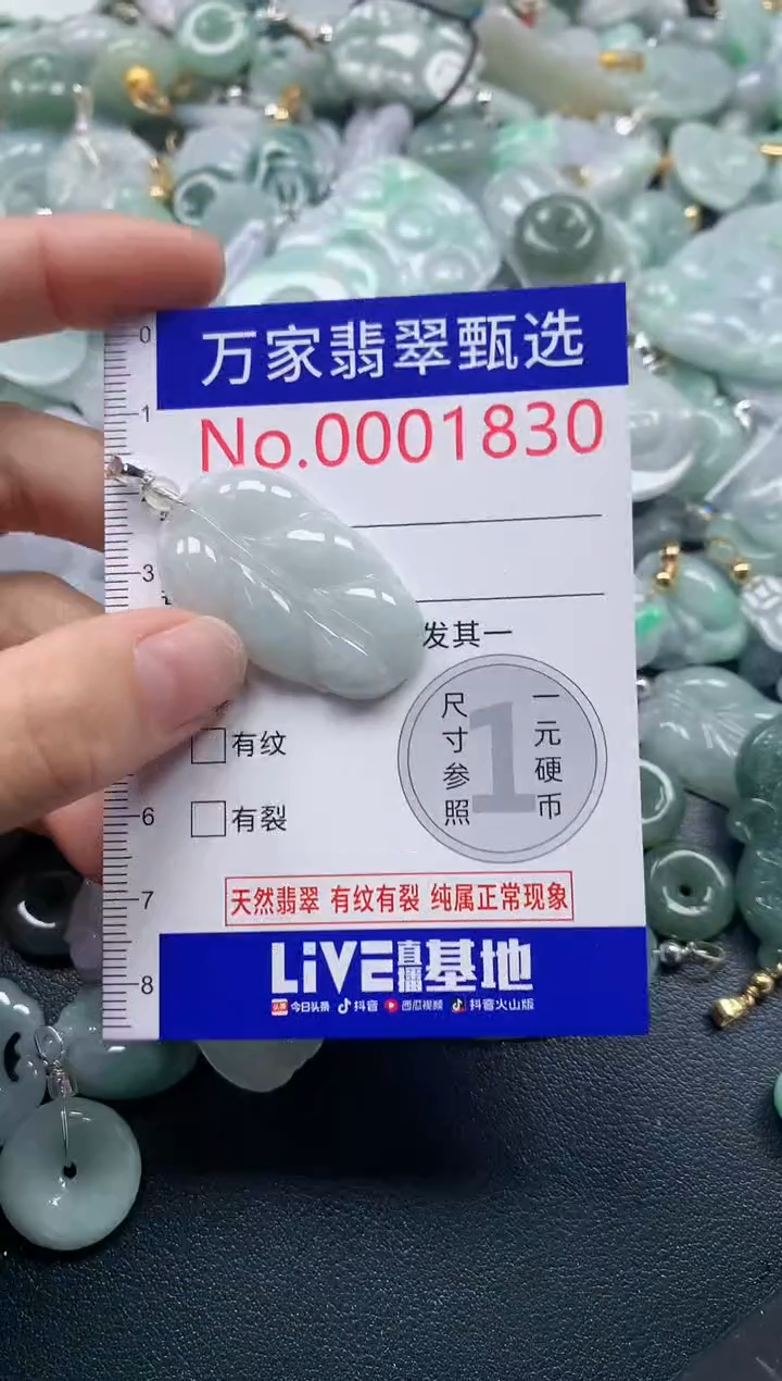 吊坠(不含链)未镶嵌翡翠1830