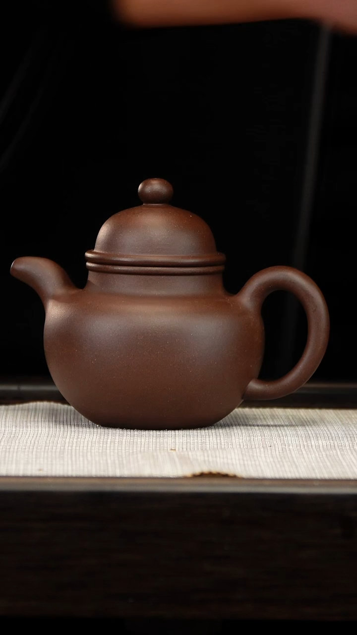 茶壶紫砂紫泥掇球