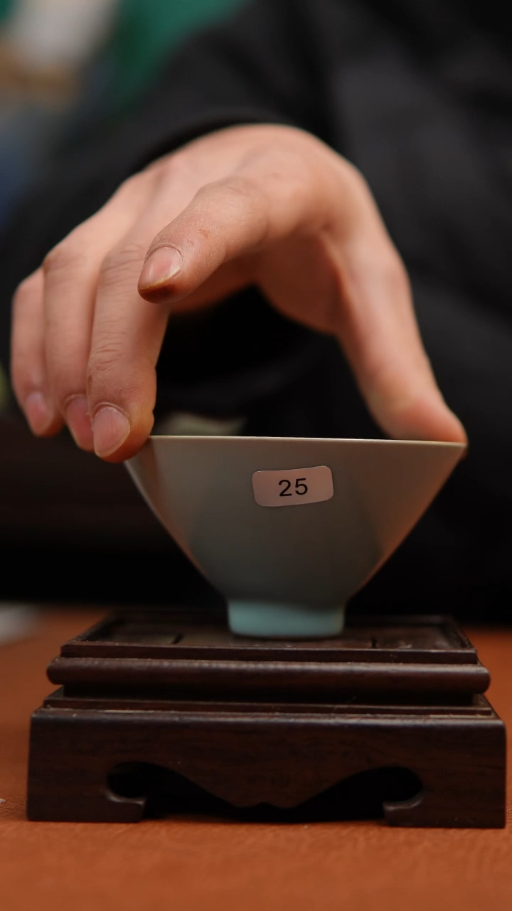 【闪购商品】瓷片原产地原矿仿古1斗笠杯大瑕福利