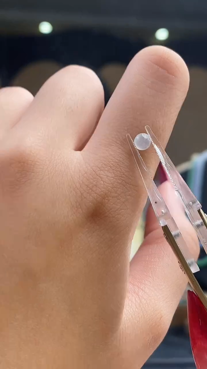 未镶嵌裸石翡翠翡翠戒面4.2MM 