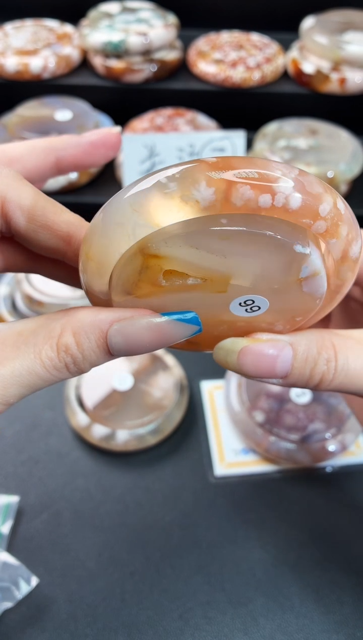 手镯玛瑙/玉髓未镶嵌石英质玉57圈56/57带(赠送镯心)