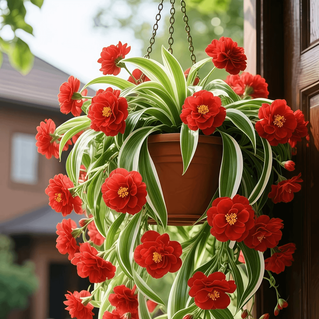 新款浓香型金边吊兰盆栽办公室内绿植花卉好养活植物苗四季开花