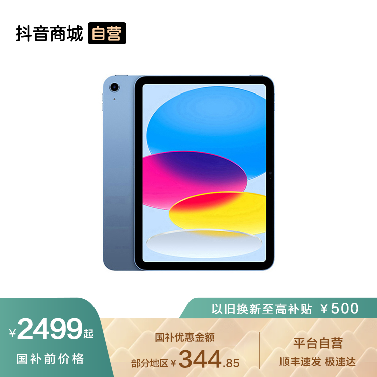 【国家补贴】Apple iPad（第十代）64GB  A14 芯片 平板电脑