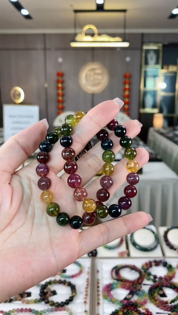 【闪购商品】碧玺单圈手串9mm+未镶嵌（多样性发一条）hon