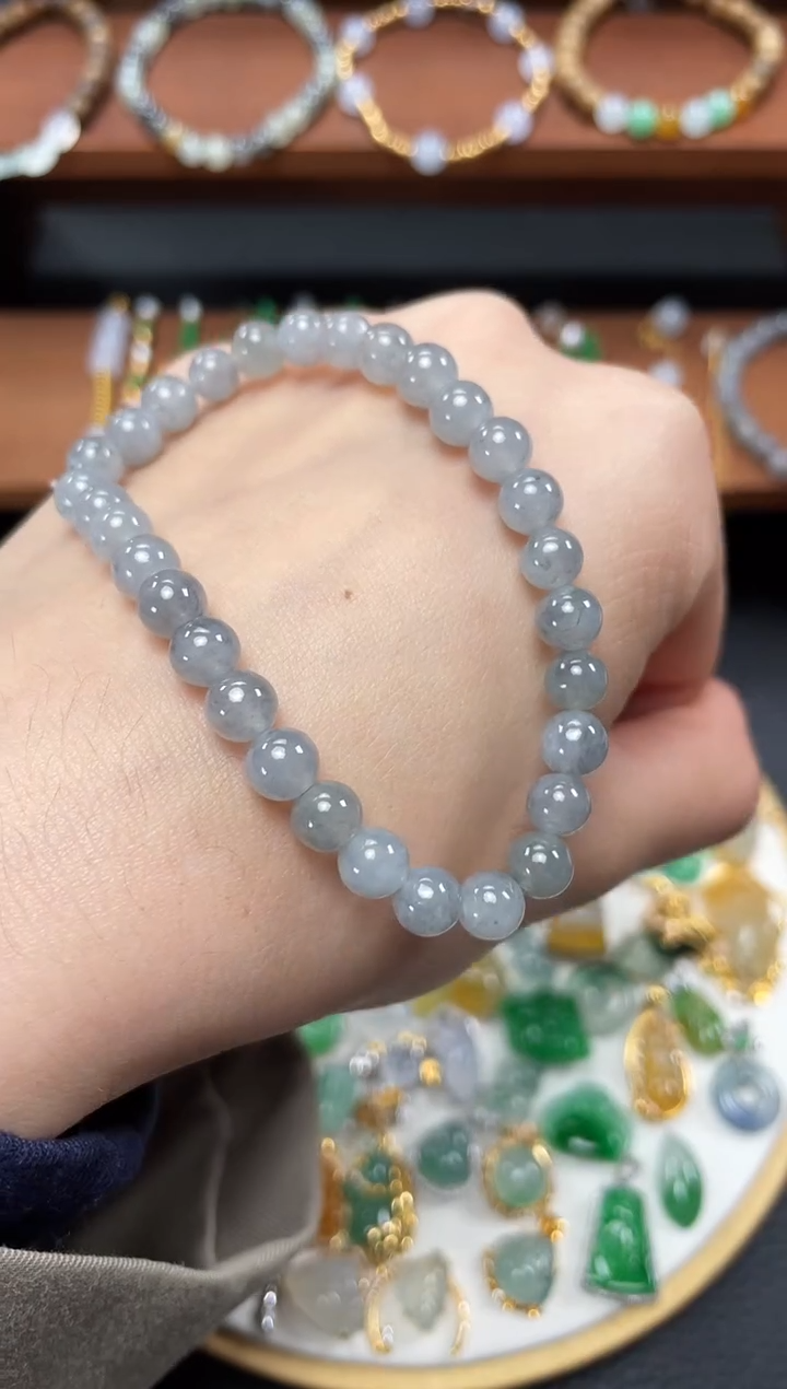 【闪购商品】翡翠套链未镶嵌一个   JK252