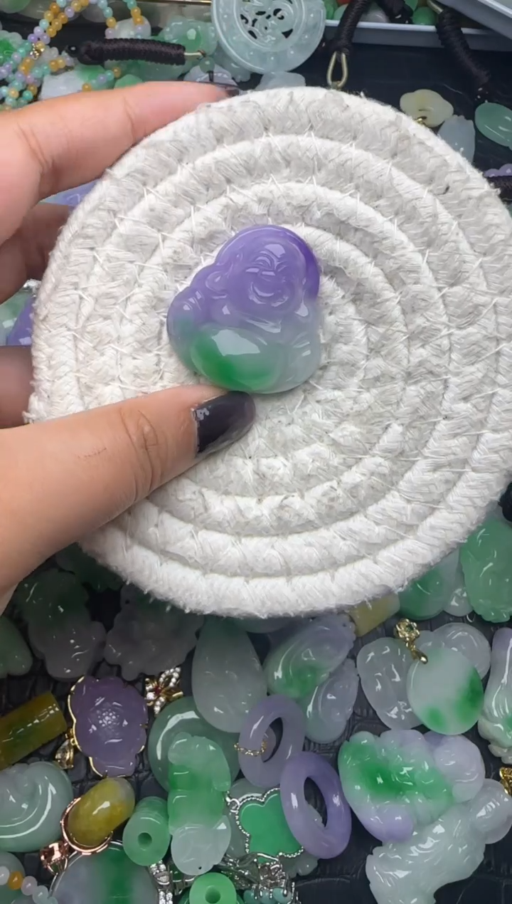 颈饰未镶嵌翡翠缅甸翡翠吊坠