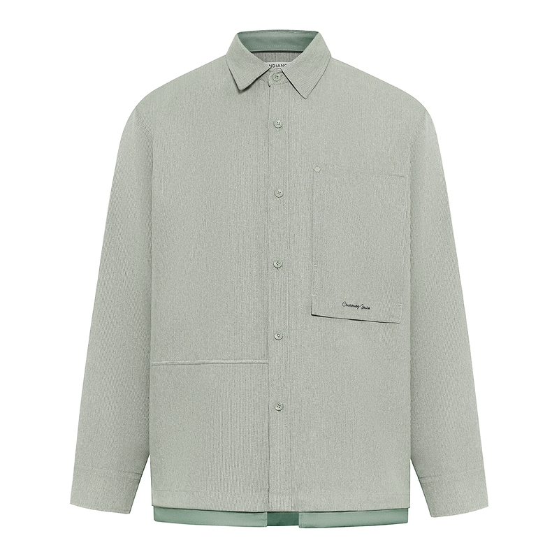 Trendiano拼接设计长袖衬衫3LE3010540