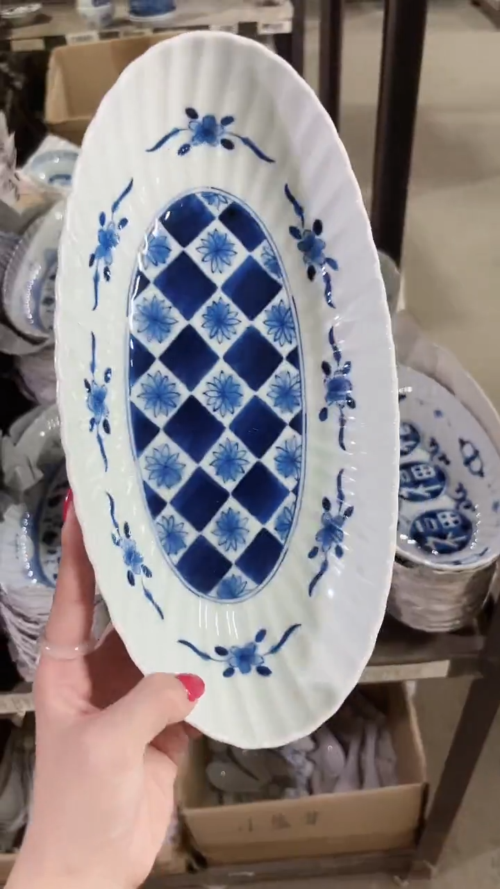 陶瓷福利【单支】系列菊花瓣大鱼盘29.8cm*15.2cm